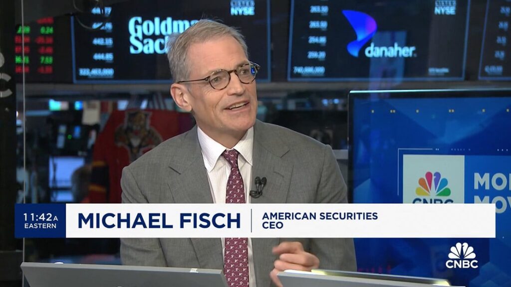 Michael Fisch discussing American Securities in a CNBC interview